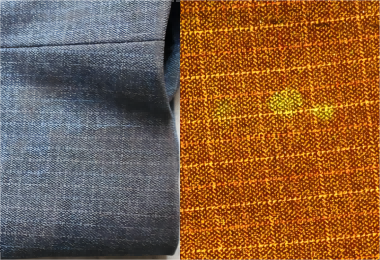 灰衣服上的微量血迹